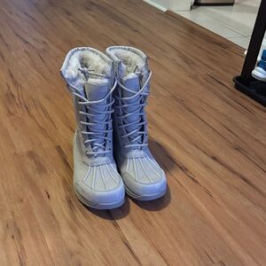 UGG Gray Lace-Up Boots